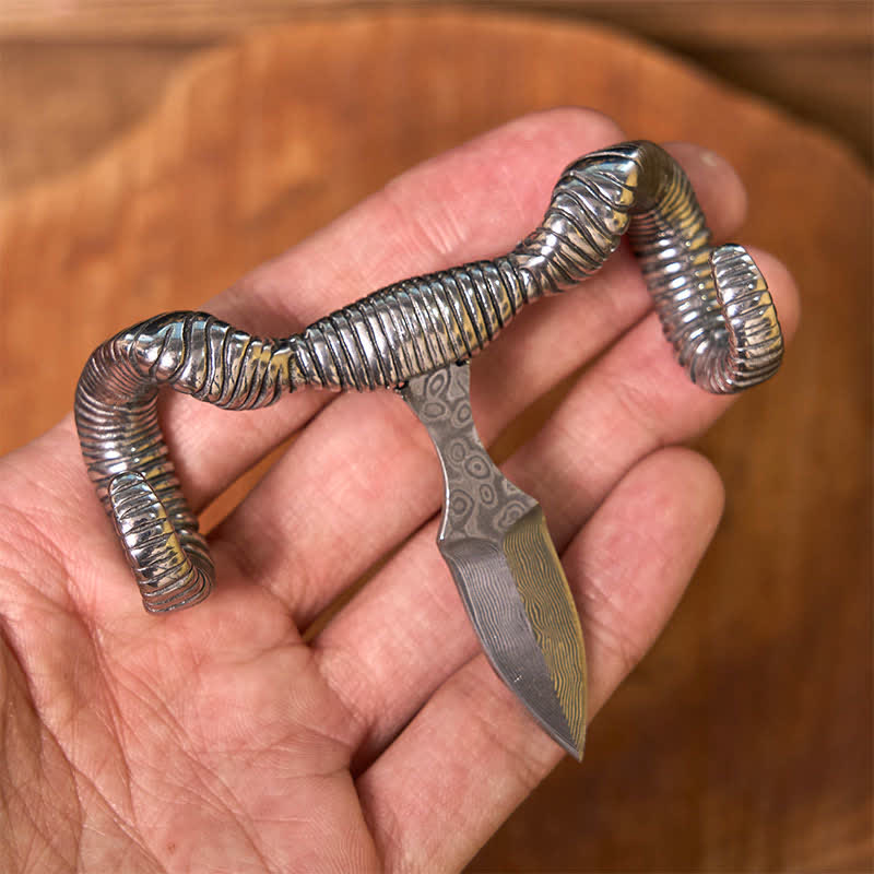 Silver Skull Sheep Multi-function Pendant Belt Buckle