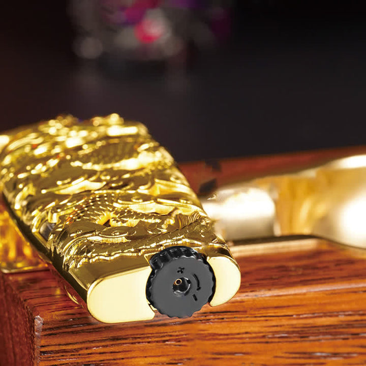 Cool Creative LED Flash Dragon Refillable Butane Lighter - image 9