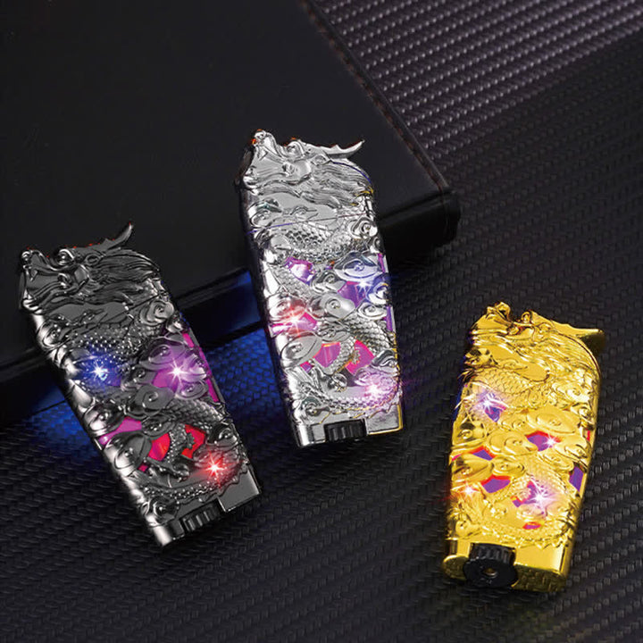 Cool Creative LED Flash Dragon Refillable Butane Lighter - image 5