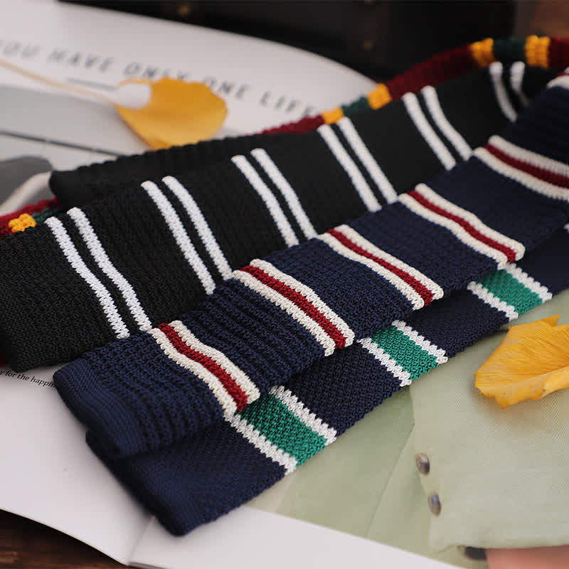 Men's Striped Narrow Suit Knitted Necktie - image 1