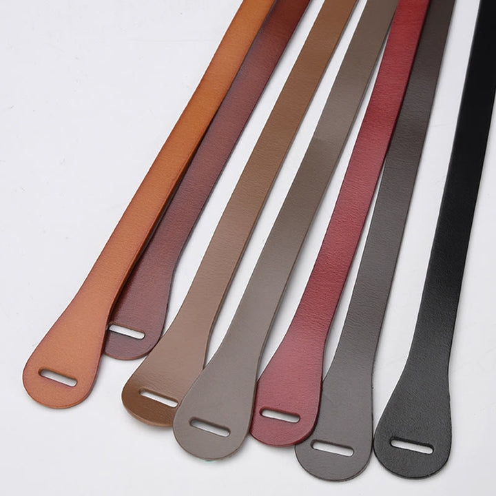Classical Solid Color Knot Belt Decorative Leather Belt - image 11