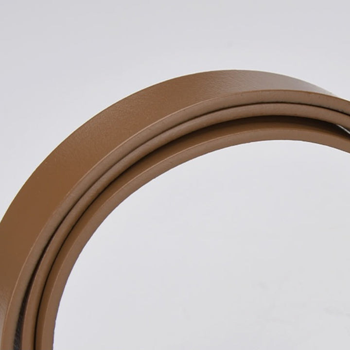 Classical Solid Color Knot Belt Decorative Leather Belt - image 9