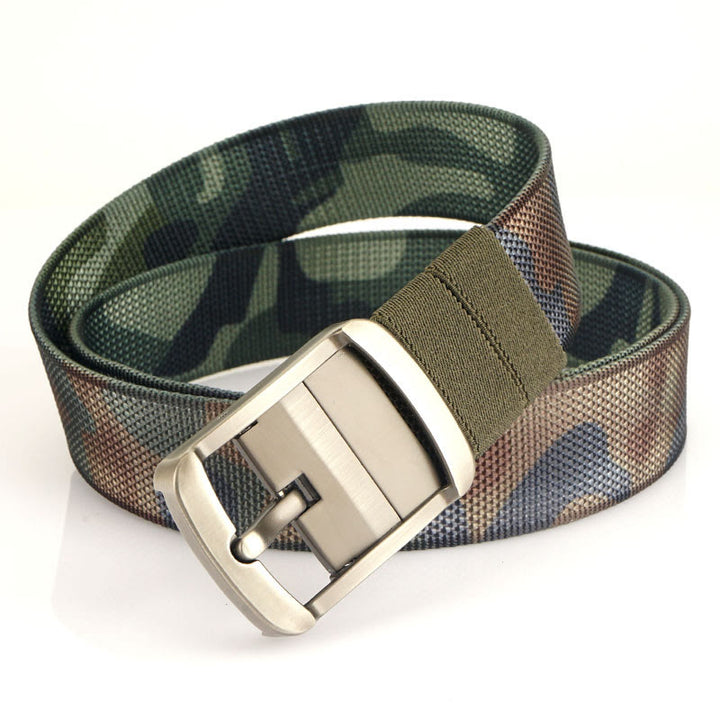 Men's Rotatable Buckle Belt Reversible Nylon Belt - Double Camouflage Color - 42 - image 12