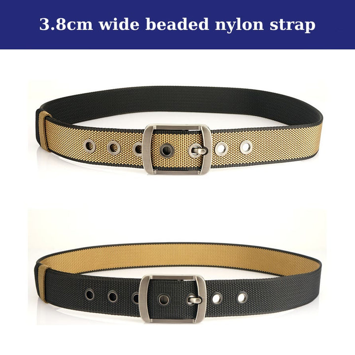 Men's Rotatable Buckle Belt Reversible Nylon Belt - image 4