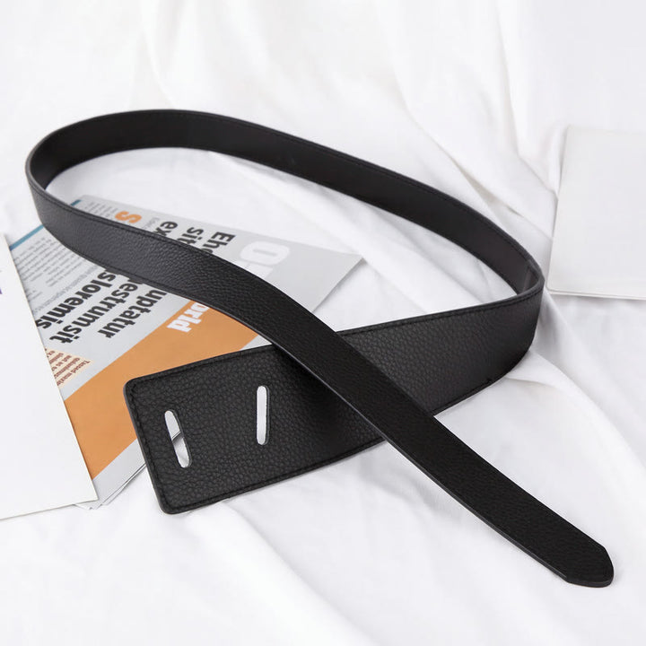 Solid Color Knot Belt Women's Dress Leather Belt - image 9