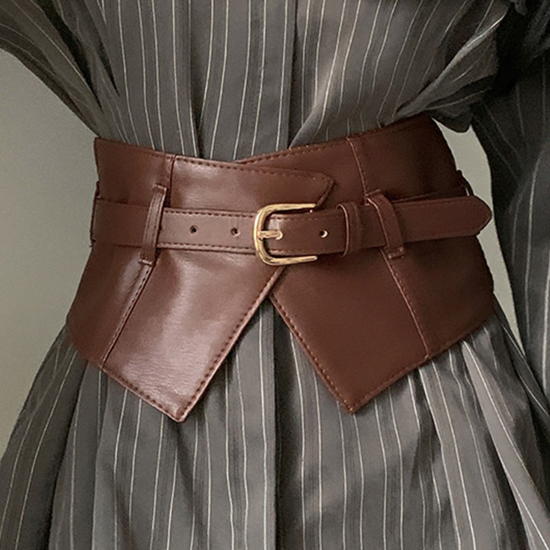Wide Waistband For Women Leather Corset Belt - image 4