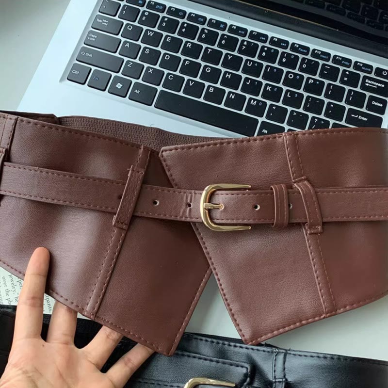 Wide Waistband For Women Leather Corset Belt - image 6