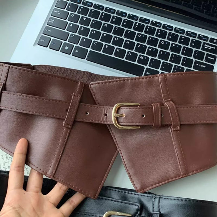 Wide Waistband For Women Leather Corset Belt - image 6