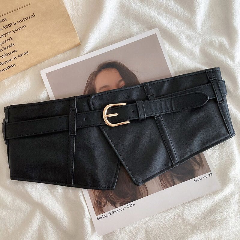 Wide Waistband For Women Leather Corset Belt - image 8