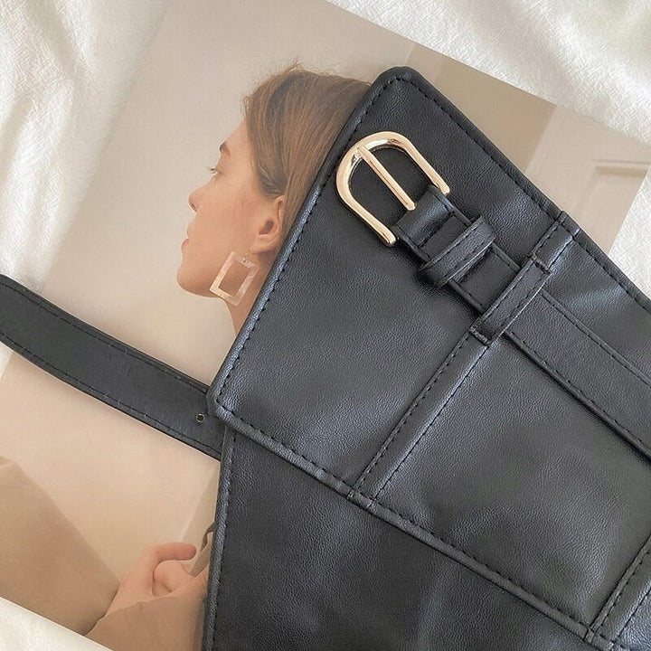 Wide Waistband For Women Leather Corset Belt - image 9