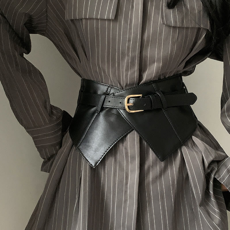 Wide Waistband For Women Leather Corset Belt - image 1