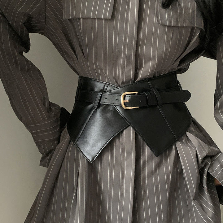 Wide Waistband For Women Leather Corset Belt - image 1