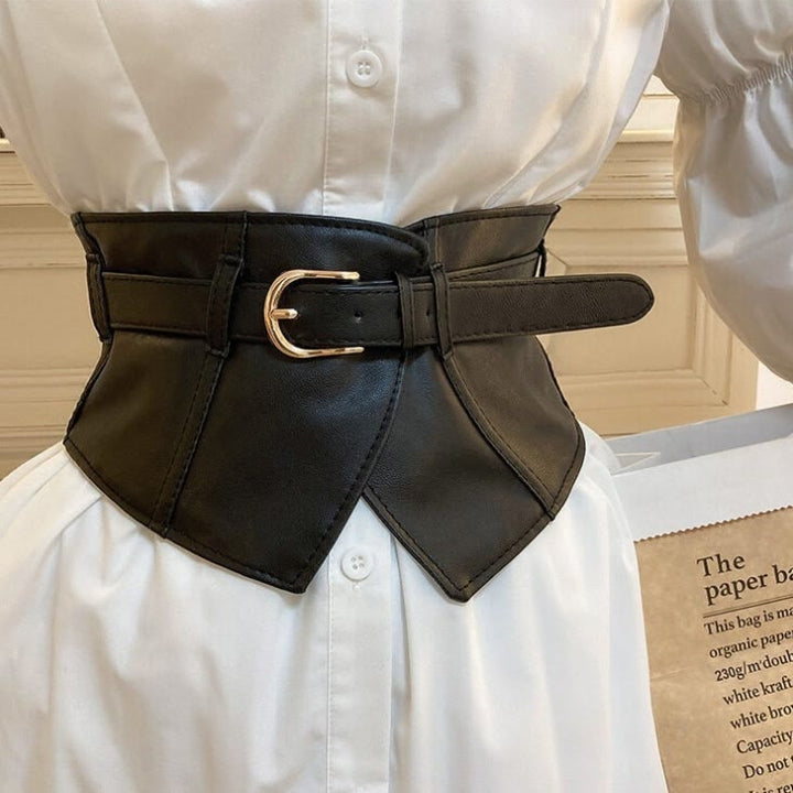 Wide Waistband For Women Leather Corset Belt - image 2