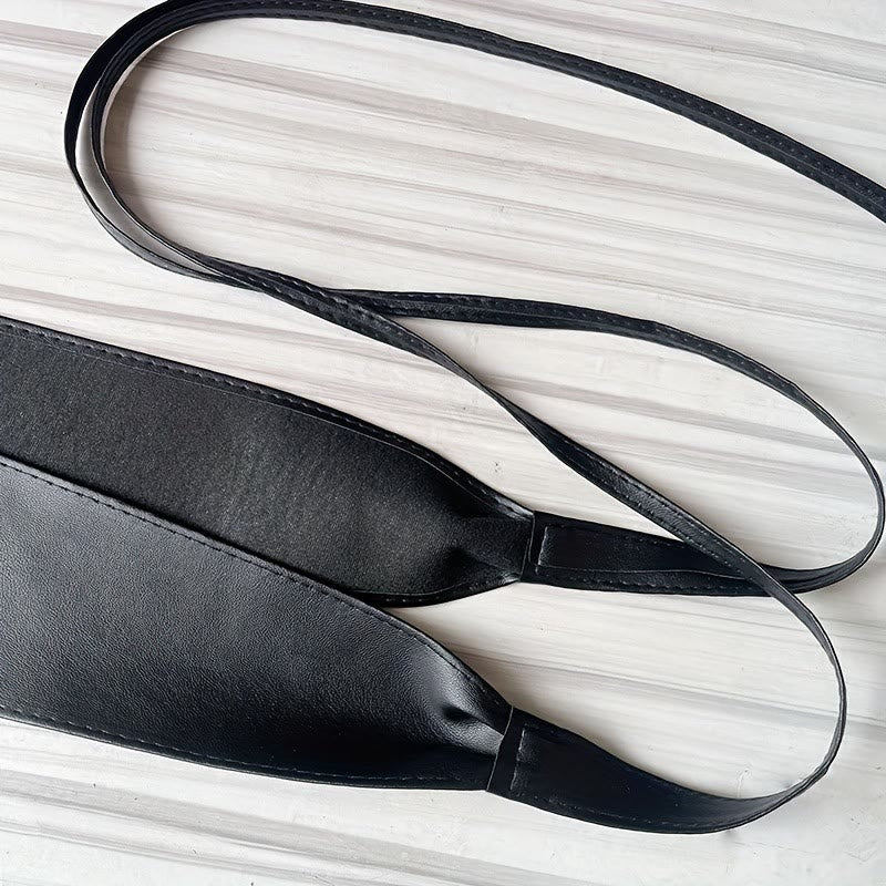 Wide Waist Belt For Women Lashing Leather Corset Belt - image 5