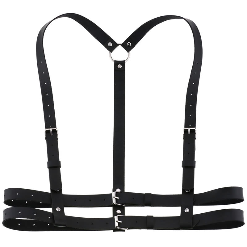 Punk Strap Corset Belt Women's Leather Chain Belt - image 5