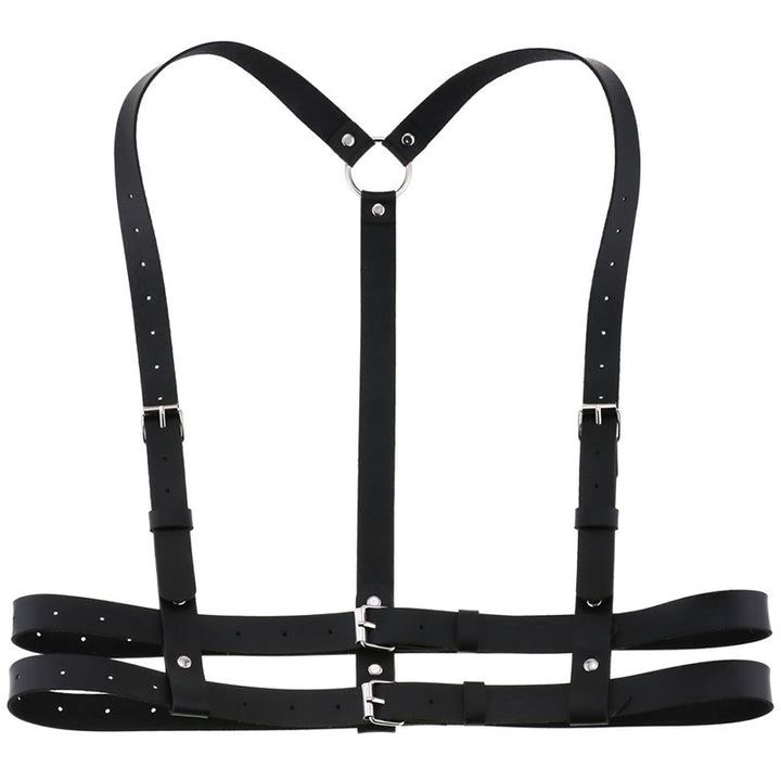 Punk Strap Corset Belt Women's Leather Chain Belt - image 5