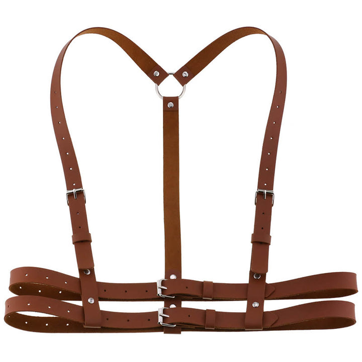 Punk Strap Corset Belt Women's Leather Chain Belt - Sienna - image 15