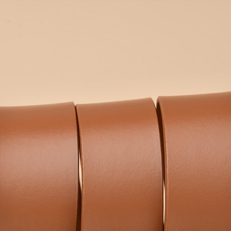 Simple Wide Waist Belt For Women Leather Knot Belt - image 11