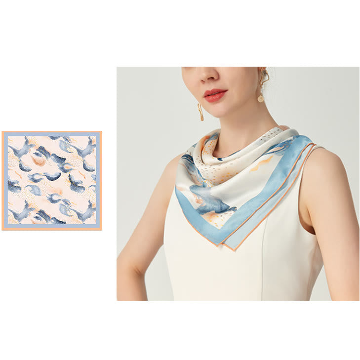 Women's Misty Cloud Spring Silk Thin Scarf - image 1