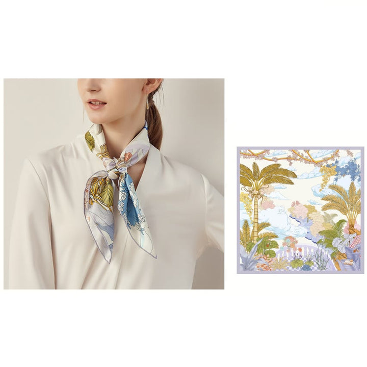 Women's Garden In The Air Spring Silk Thin Scarf - image 1