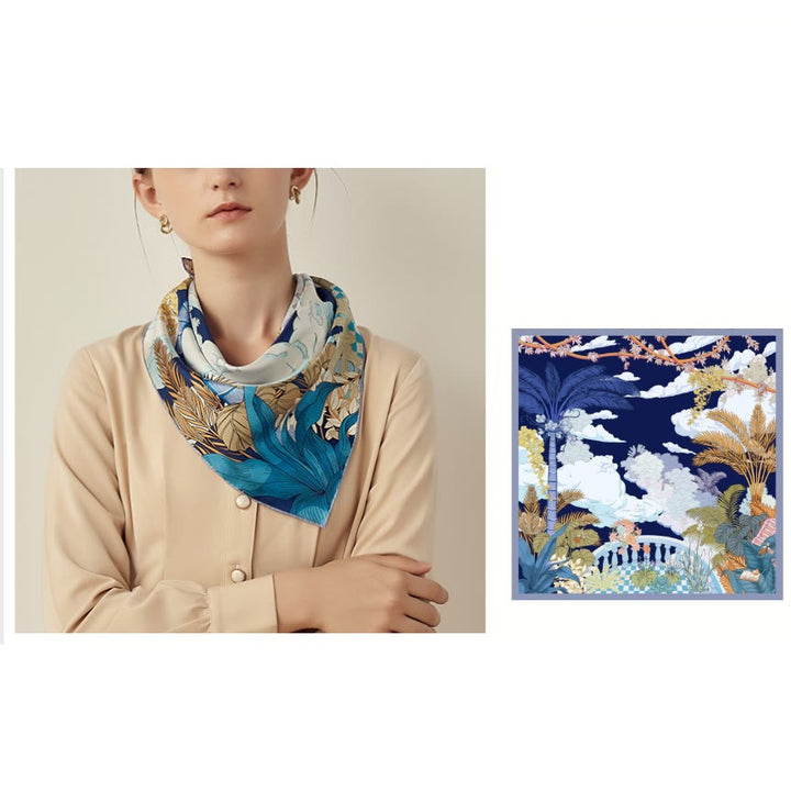 Women's Garden In The Air Spring Silk Thin Scarf - image 3