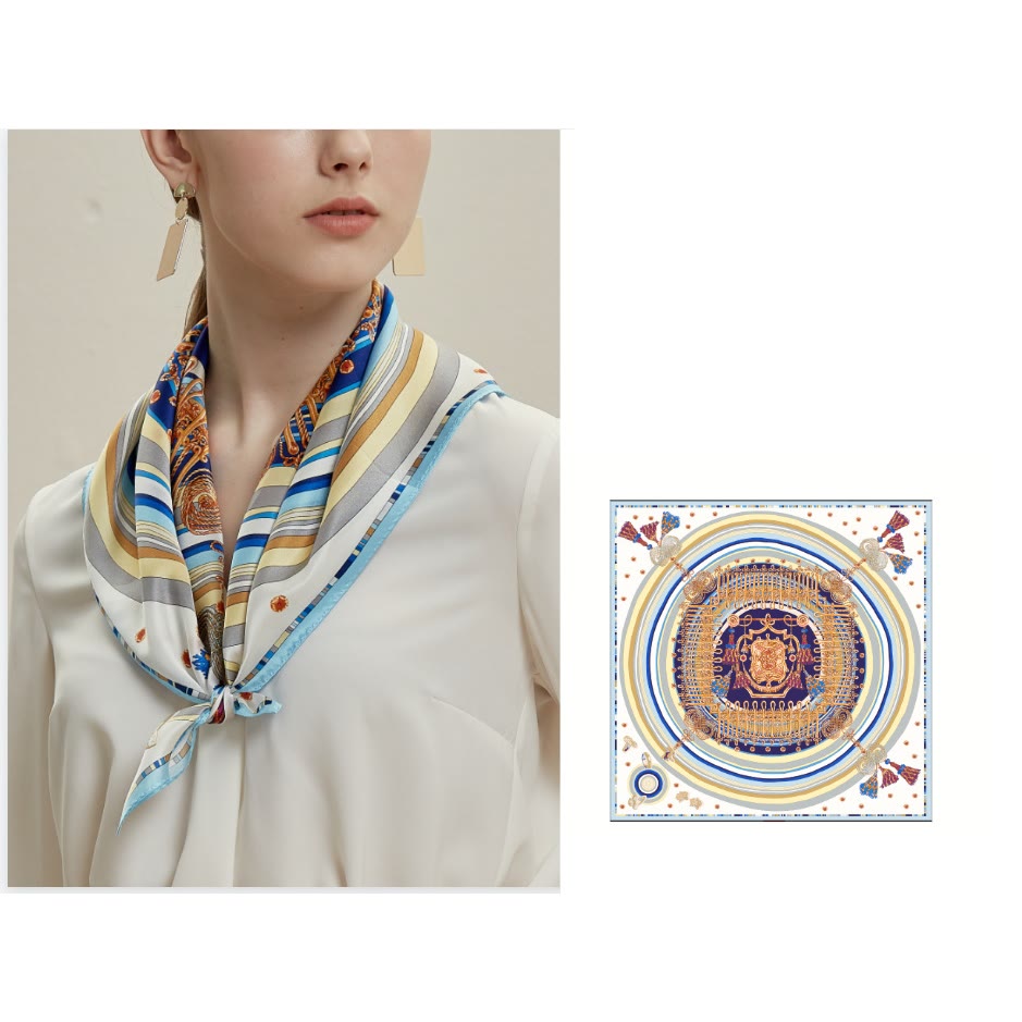 Women's Voice Hides The Heart Spring Silk Thin Scarf - image 1