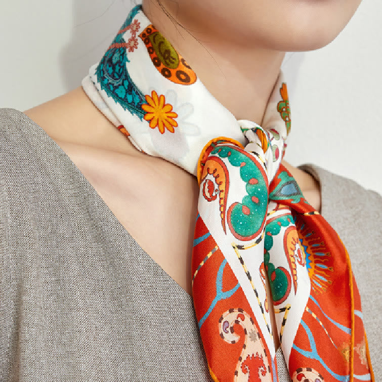 Women's National Holiday Spring Silk Thin Scarf - National Holiday - image 0