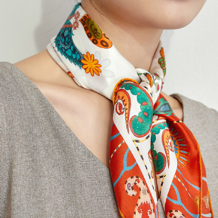 Women's National Holiday Spring Silk Thin Scarf - National Holiday - image 0