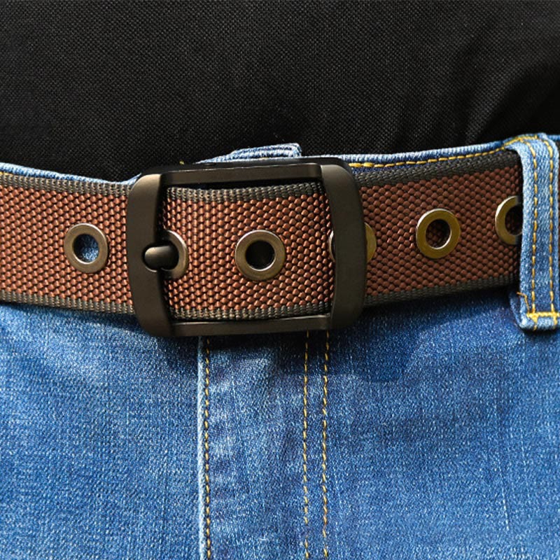 Men's Two Side Use Rotatable Buckle Sports Belt - image 1