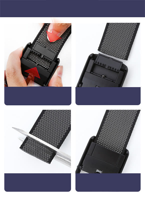 Men's Two Side Use Rotatable Buckle Sports Belt - image 10