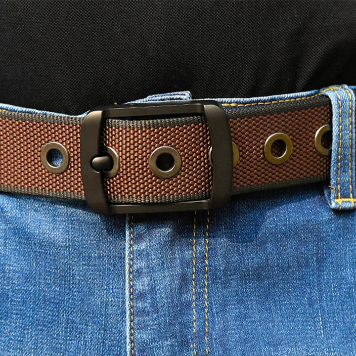 Men's Two Side Use Rotatable Buckle Sports Belt - image 1