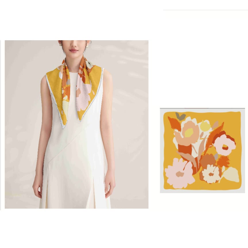 Women's The Truth About Spring Silk Thin Scarf - image 3