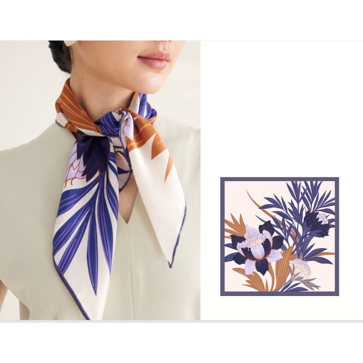 Women's Protea Floral Spring Silk Thin Scarf - image 3