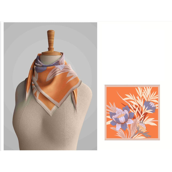 Women's Protea Floral Spring Silk Thin Scarf - image 5
