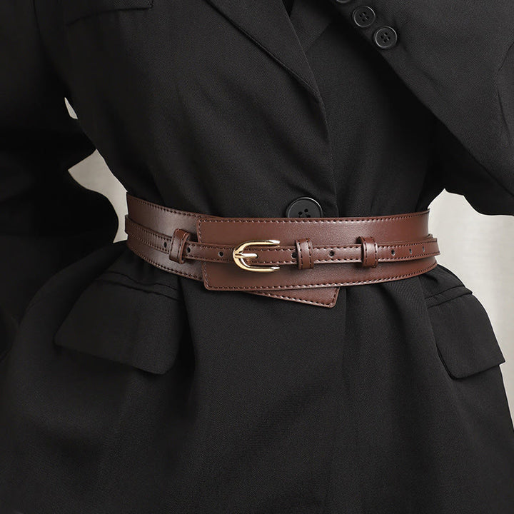 Detachable Leather Belt Women's Dual Use Corset Belt - image 4