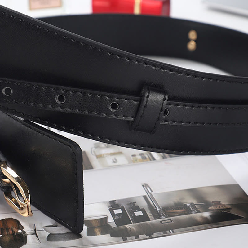 Detachable Leather Belt Women's Dual Use Corset Belt - image 10