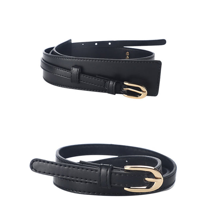 Detachable Leather Belt Women's Dual Use Corset Belt - image 6