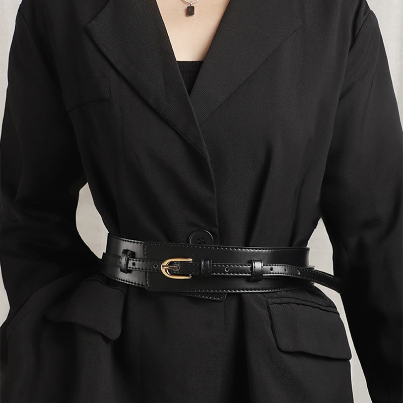 Detachable Leather Belt Women's Dual Use Corset Belt - image 5