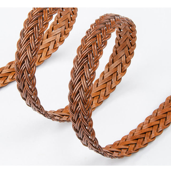 Vegan Leather Braided Belt Women's Waist Belt - image 7