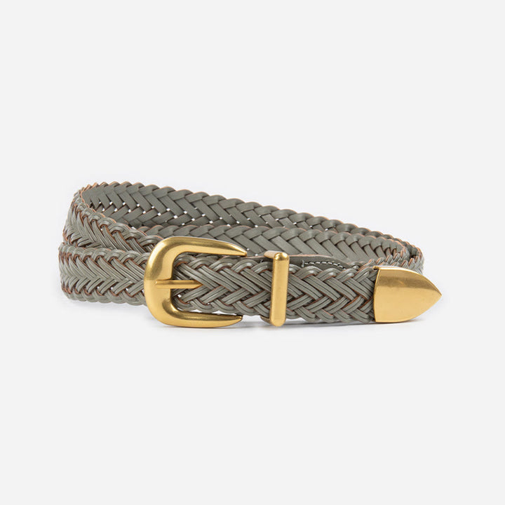 Vegan Leather Braided Belt Women's Waist Belt - DarkGray - 43.31in / 110cm(Not included the buckle length) - image 13