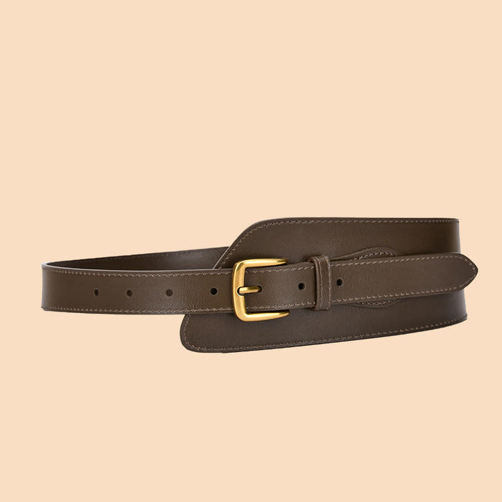 Girdle Waistband Women's Genuine Leather Corset Belt - Sienna - image 18