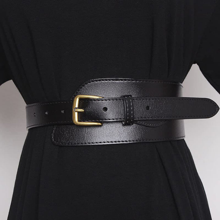 Girdle Waistband Women's Genuine Leather Corset Belt - image 1