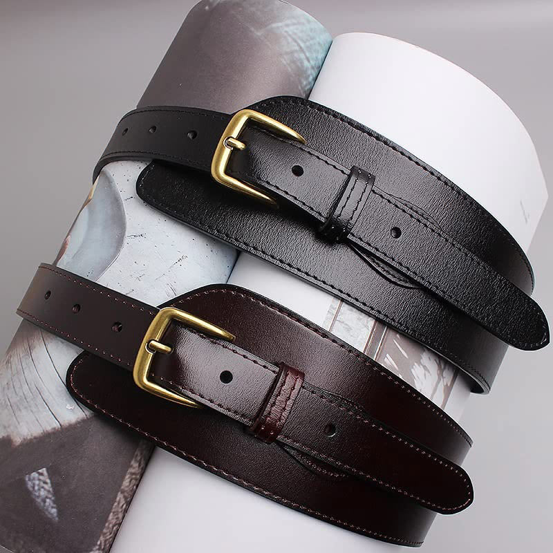 Girdle Waistband Women's Genuine Leather Corset Belt - image 3