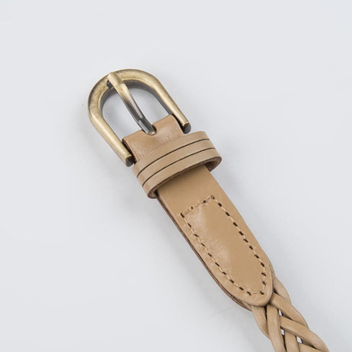 Vintage Braided Belt Girdle Waist Belt Without Holes - image 6