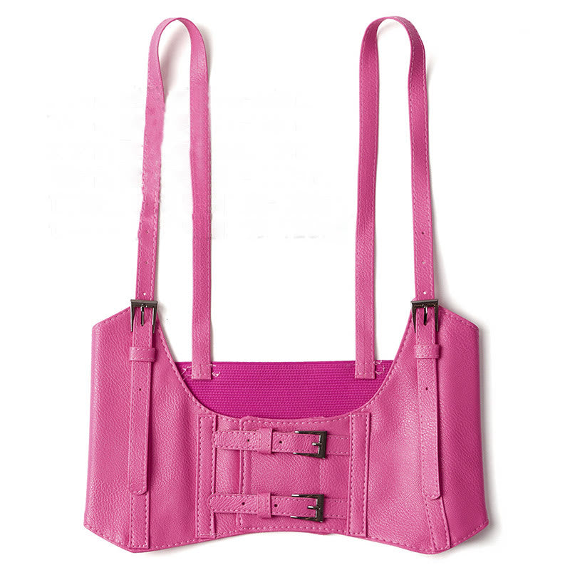 Punk Strap Corset Belt Women's Suspenders Waist Belt - Pink-Standard Style - 44.49in / 113cm - image 11