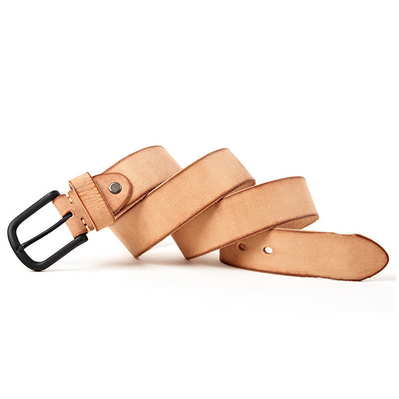 Men's Minimalist Style Dull Polish Leather Belt - image 10