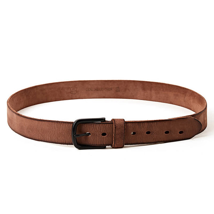 Men's Minimalist Style Dull Polish Leather Belt - image 8