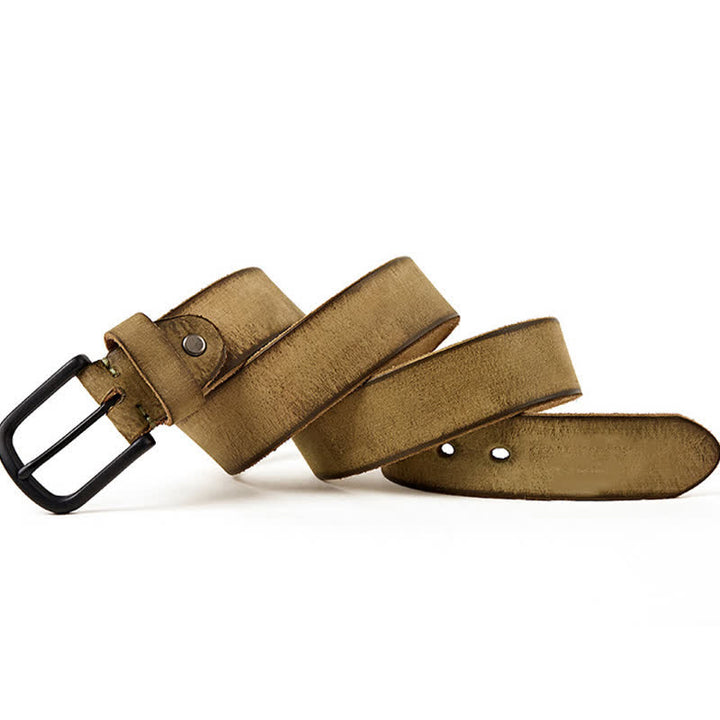 Men's Minimalist Style Dull Polish Leather Belt - image 13