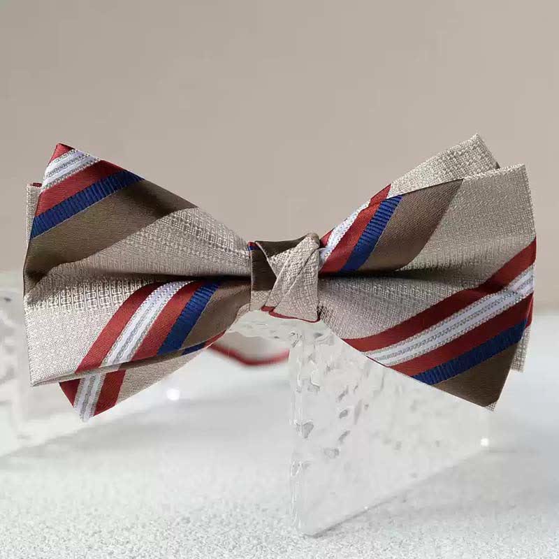 Men's Vintage Printed Double Layered Handkerchief Bow Tie - Style #4 - Bow Tie - image 11