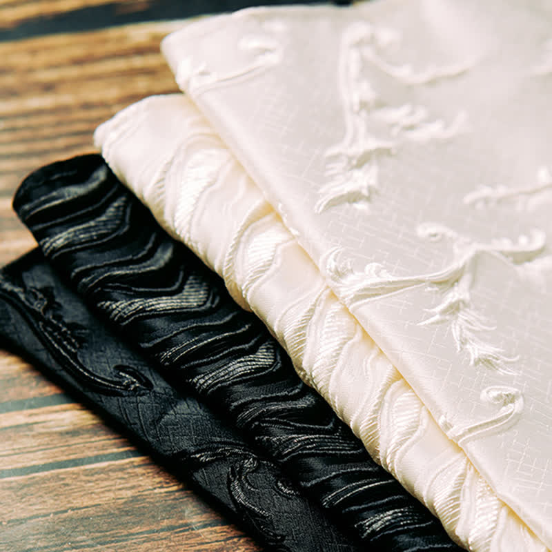 2Pcs Men's Three-Dimensional Vine Pattern Handkerchief Bow Tie - image 6